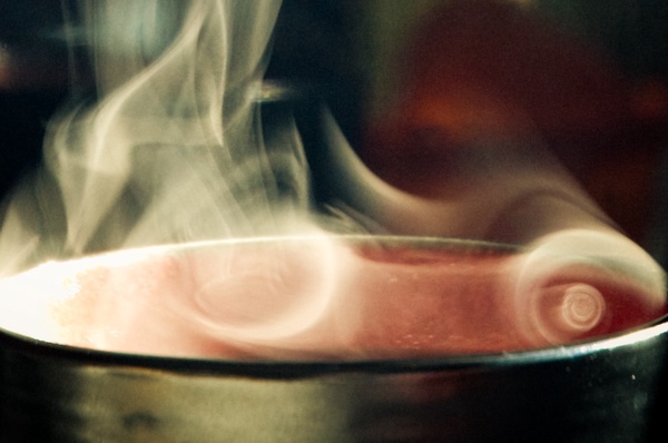 coffee steaming